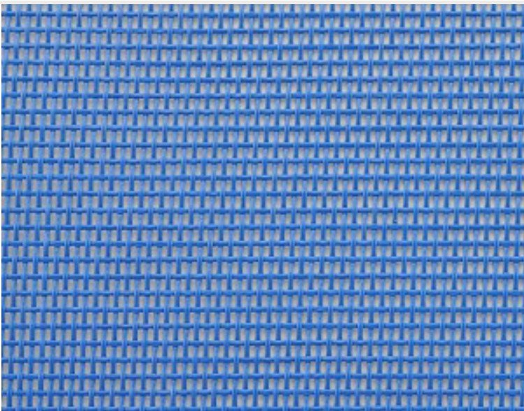 Sturdy, blue mesh fabric from a sports bag.