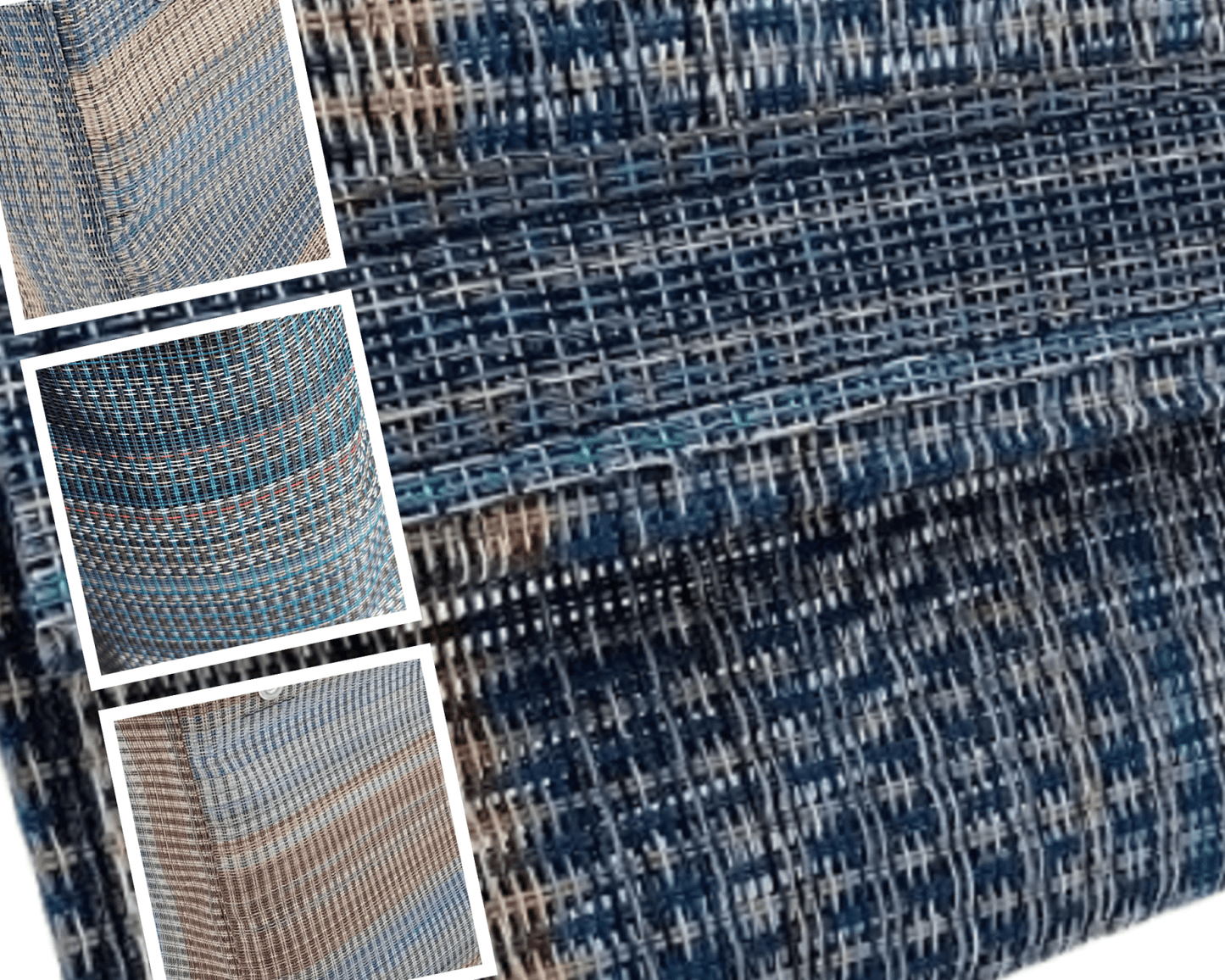 Sturdy, blue sports bag with image overlays showing other pattern options available.